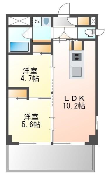 庭園レジデンス西館（201） 間取り図画像