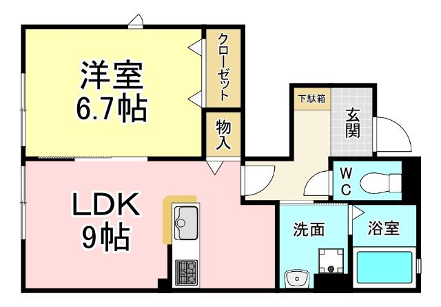 パストラル沼1 間取り図画像