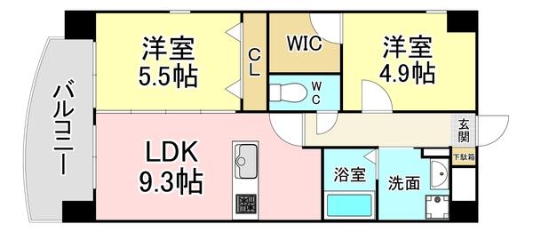 ザ・ヒルズ戸畑 間取り図画像