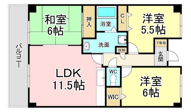 VIENTO NAKAI 間取り図画像