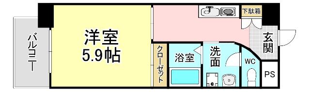 CASA・FLEUR 間取り図画像