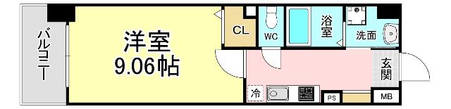 北九州市門司区松原マンション 間取り図画像