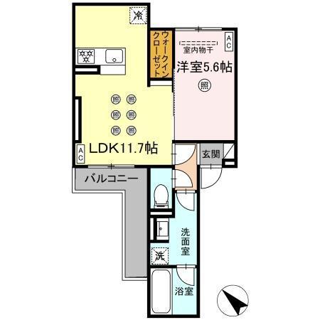 D-ROOM東雲町（301） 間取り図画像