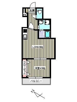 ゆうプラザ博多駅東A棟（102） 間取り図画像