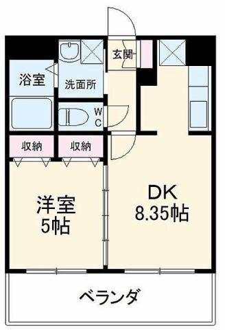 パークフラッツ博多吉塚（806） 間取り図画像