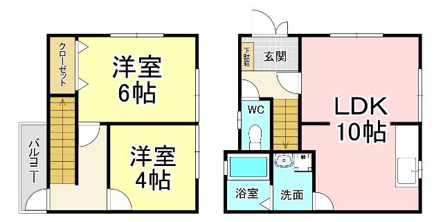 クルーズ天籟寺B棟 間取り図画像