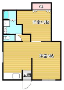 光栄荘（202） 間取り図画像