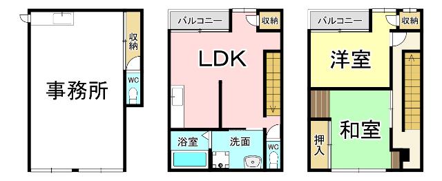 新池貸家 間取り図画像