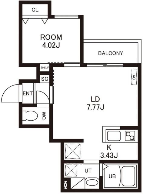 （仮称）Cherim竹下Ⅲ（103） 間取り図画像