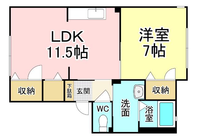 アコール　Ⅰ棟 間取り図画像