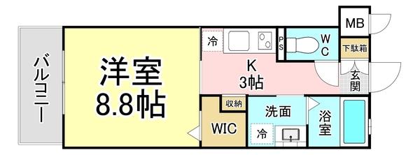 リンデンバウム京町 間取り図画像