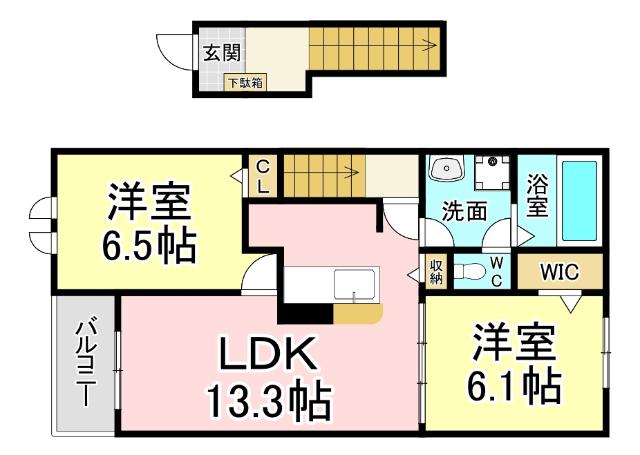 弥生桜Ⅱ・A 間取り図画像