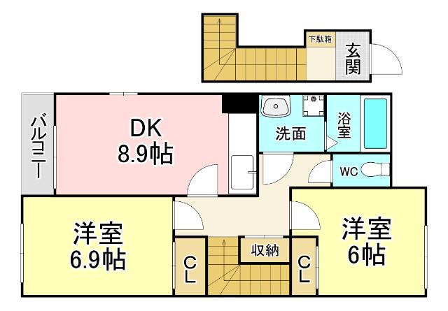 リバーヒルズNK 間取り図画像
