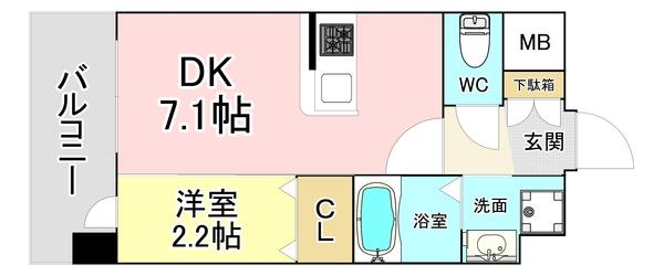 北九州市八幡西区陣山マンション 間取り図画像