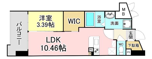 ウイングス西小倉 間取り図画像