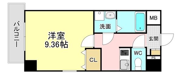 ベルガモット門司駅前 間取り図画像
