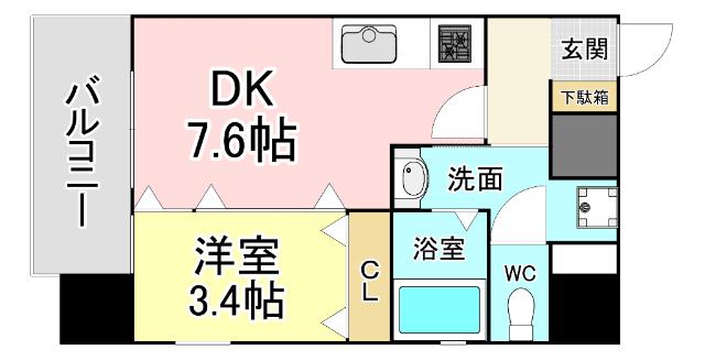 レクオス朋 間取り図画像