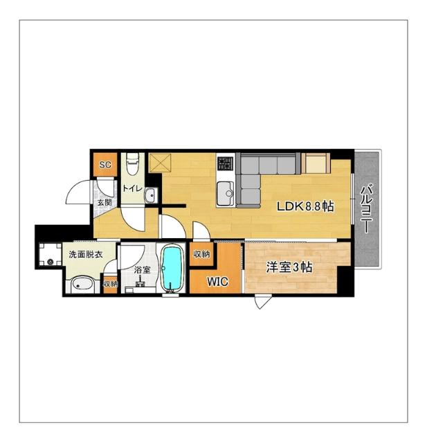 クレアホームズプラン博多祇園（701） 間取り図画像