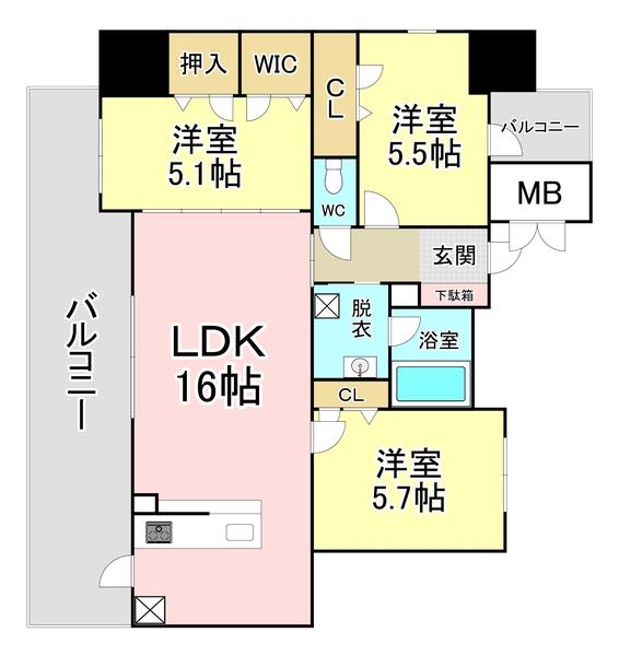グランヒルズ下曽根 間取り図画像