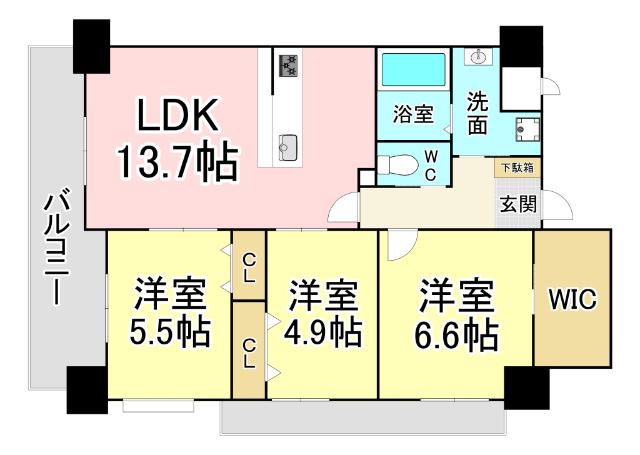 ベルステージ須賀町 間取り図画像