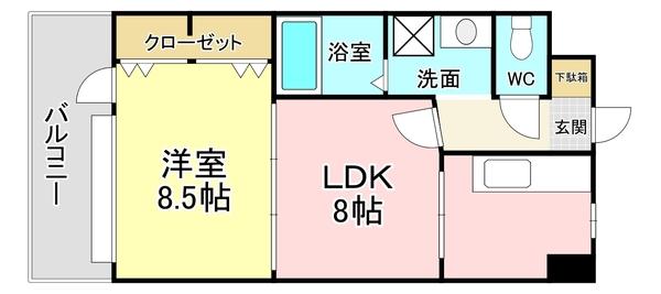 浅野ベイタワー 間取り図画像