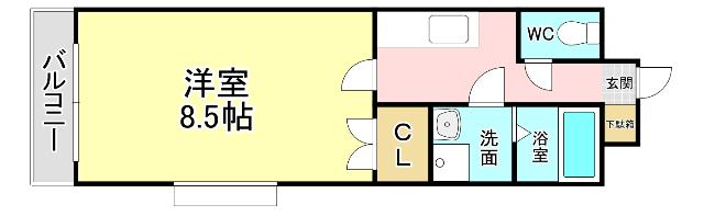 リファレンス門司駅前 間取り図画像