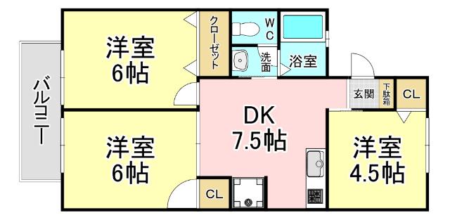 セジュールトヨダ 間取り図画像