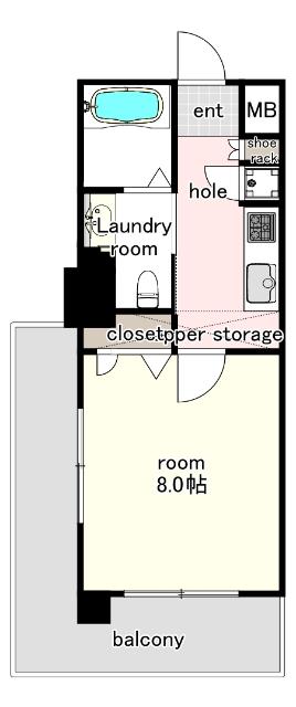 No.70 HARBOR SOUTH TOWER（328） 間取り図画像