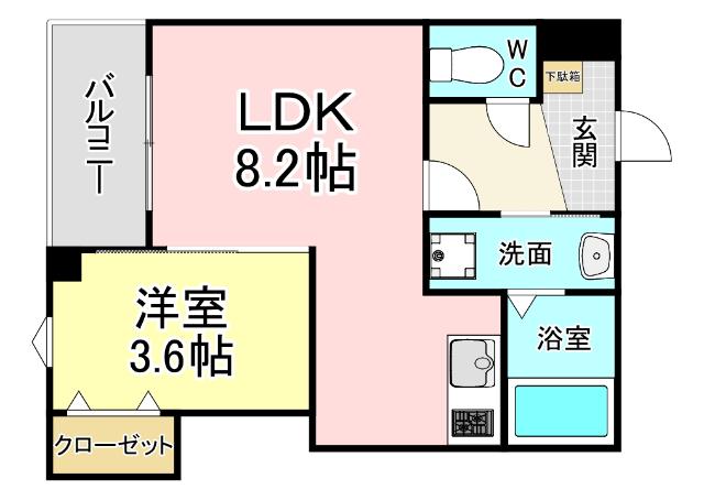 ジーメゾン戸畑 間取り図画像