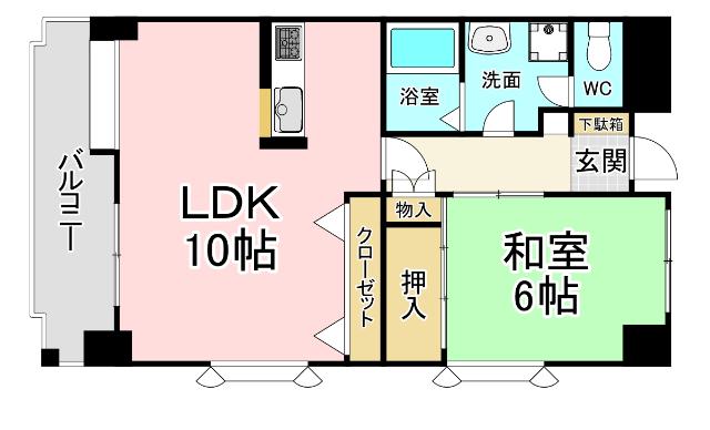 藤本ビルNo.7吉野町 間取り図画像