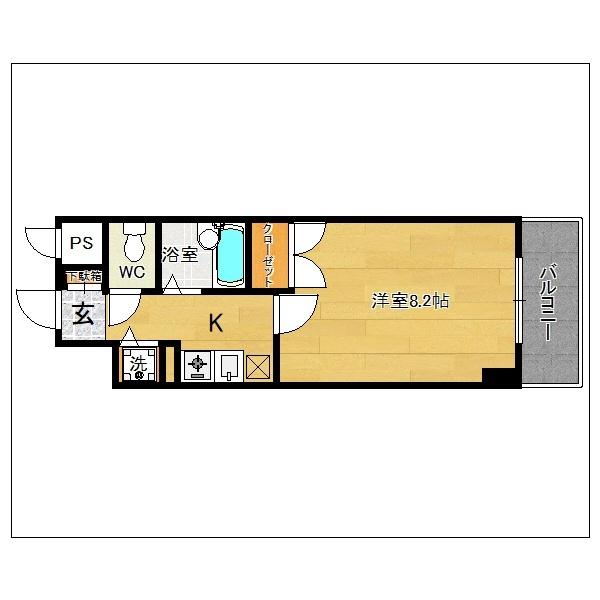 RESTEL HAKATA（ﾚｽﾃﾙﾊｶﾀ）（703） 間取り図画像