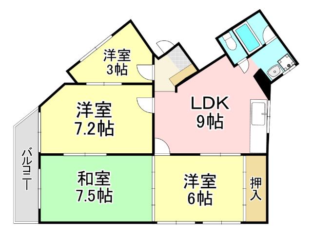 第二中央みささビル 間取り図画像