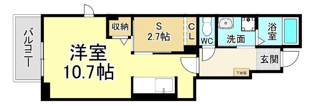 北九州市小倉南区葛原東アパート 間取り図画像