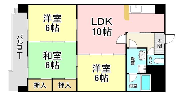 エムズコート沼本町 間取り図画像