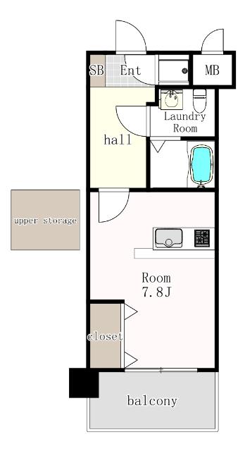 ギャランティー21博多 ORIENT BLD No.66（1107） 間取り図画像