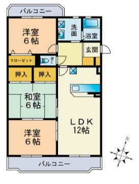 グランデージ空港南（405） 間取り図画像