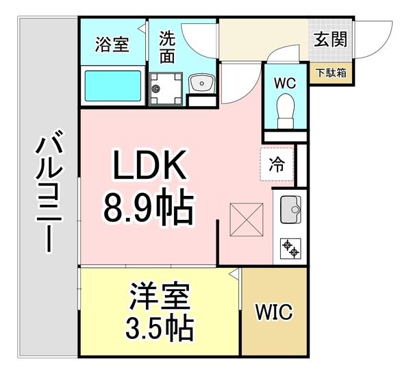 Glandsoleil小倉北 間取り図画像
