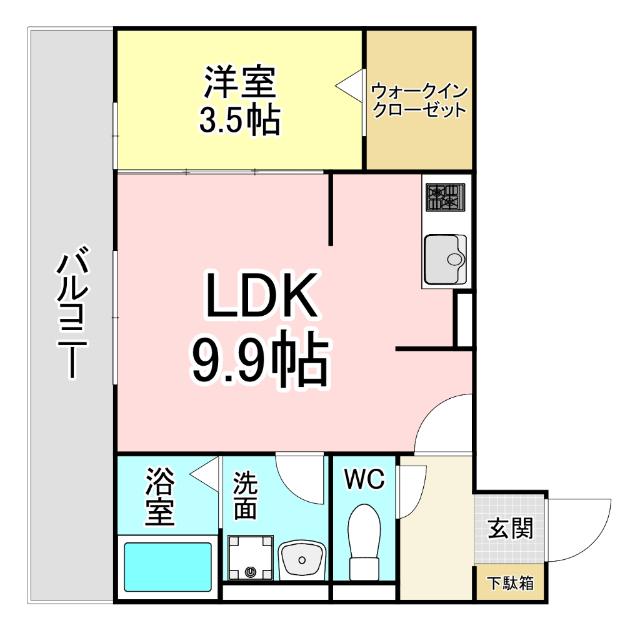 北九州市門司区老松町アパート 間取り図画像
