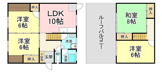 下城野戸建（吉田直子邸） 間取り図画像