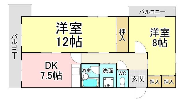 メゾンひらの 間取り図画像