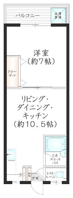 第18東那珂ＩＲＢＬＤ（411） 間取り図画像