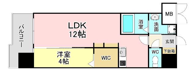 アクシオ三萩野Ⅱ 間取り図画像