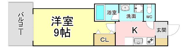 コンプレート金田 間取り図画像