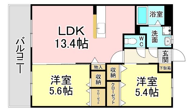 ユーミーユーフォリア中曽根 間取り図画像