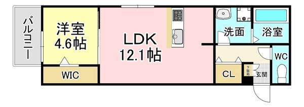 ルーブル下富野 間取り図画像