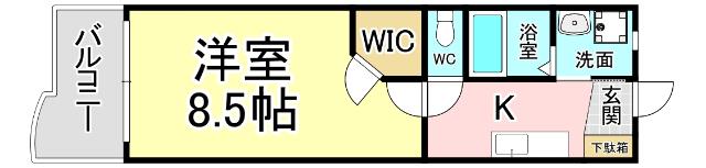 ギャラン井堀 間取り図画像