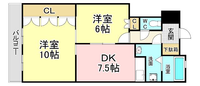 サンライフ小倉 間取り図画像
