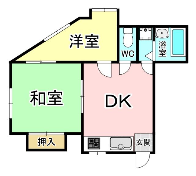 ユートクコーポ城野 間取り図画像