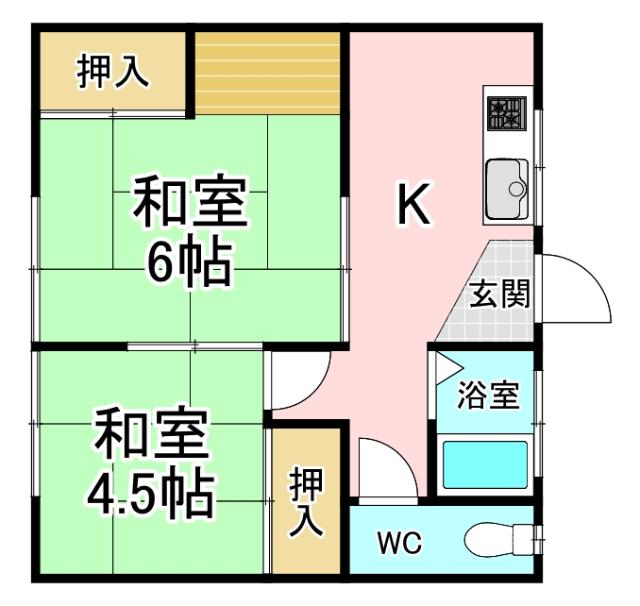 玉荘 間取り図画像