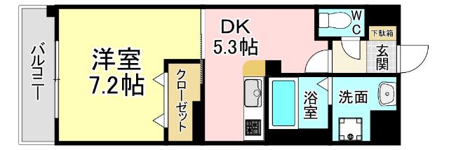 北九州市小倉南区上吉田マンション 間取り図画像